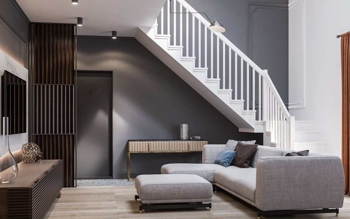 Apartament 4 camere, duplex cu scara interioara 18, foxfort.ro