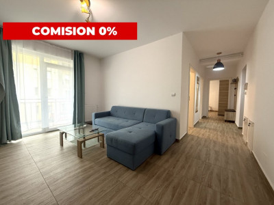 COMISION 0% Apartament cu 2 camere, etaj 1, mobilat, bloc nou, in Giroc