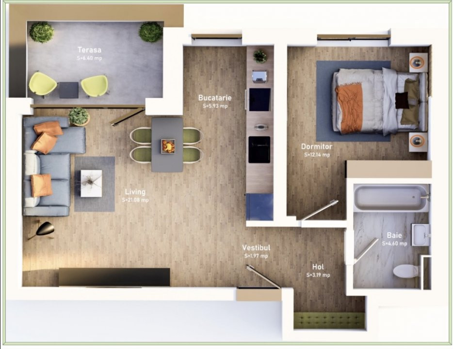 COMISION 0% Apartament cu 2 camere, bloc nou, loc de parcare, zona Mehala 2, foxfort.ro