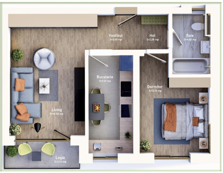 COMISION 0% Apartament cu 2 camere, loc de parcare, bloc nou, zona Mehala 2, foxfort.ro