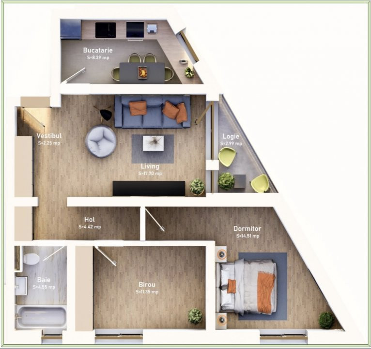 COMISION 0% Apartament cu 3 camere, etajul 1, bloc nou, zona Mehala 1, foxfort.ro