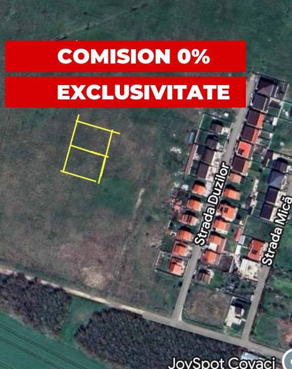 COMISION 0% Vanzare teren intravilan, 743 mp - Covaci 1, foxfort.ro