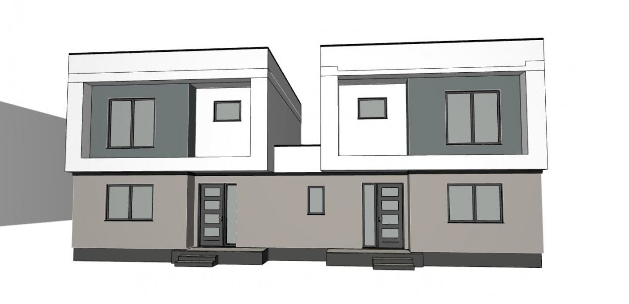 Duplex cu 5 camere de vanzare si teren de 335 mp - zona Sacalaz 4, foxfort.ro