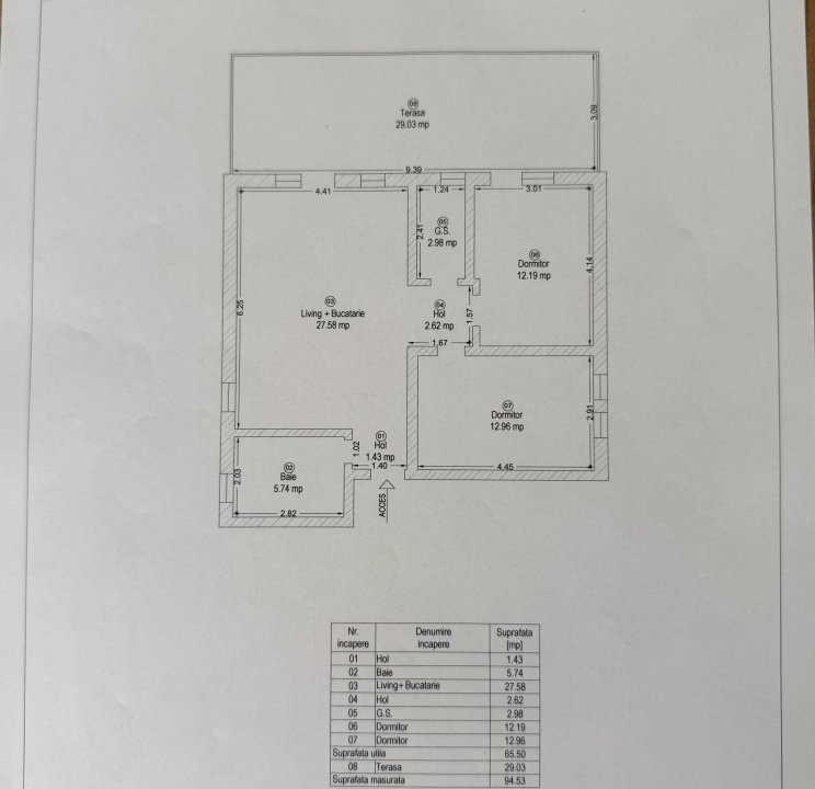 Penthouse cu 3 camere si terasa de 28 mp, zona Braytim  15, foxfort.ro