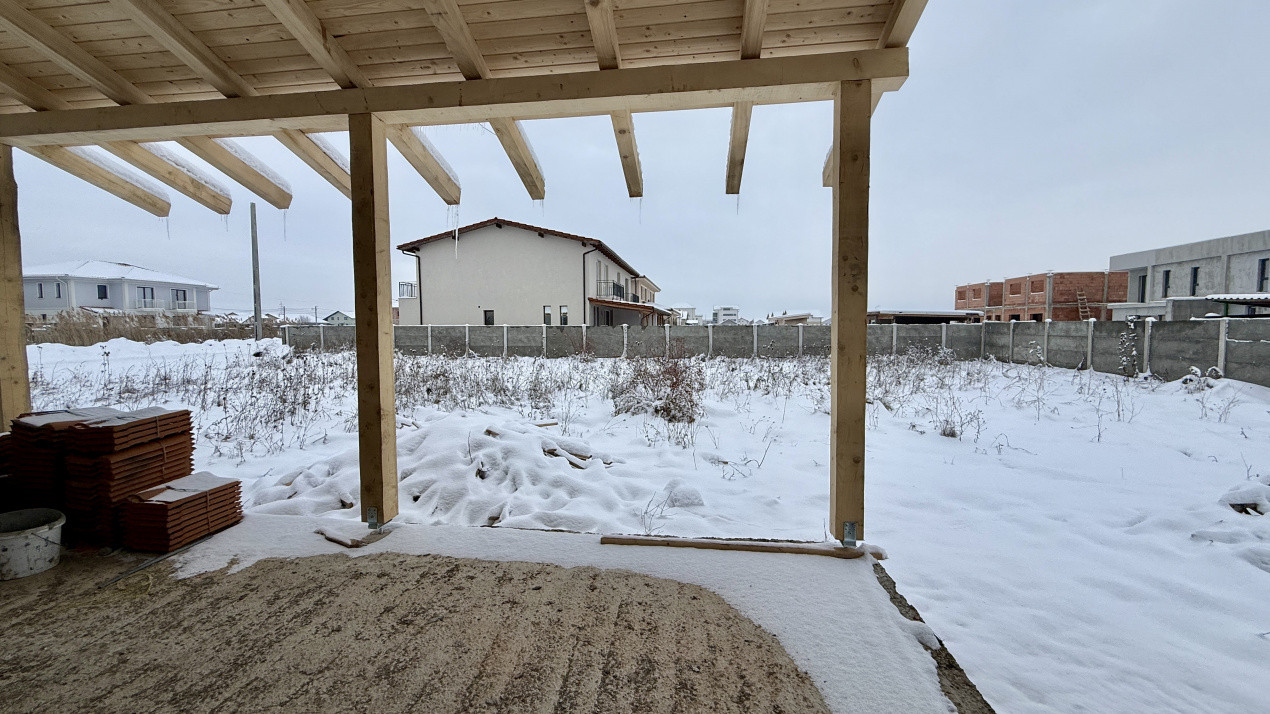 Duplex cu garaj, 4 camere si 350mp teren - Mosnita Noua, Toate utilitatile 22, foxfort.ro