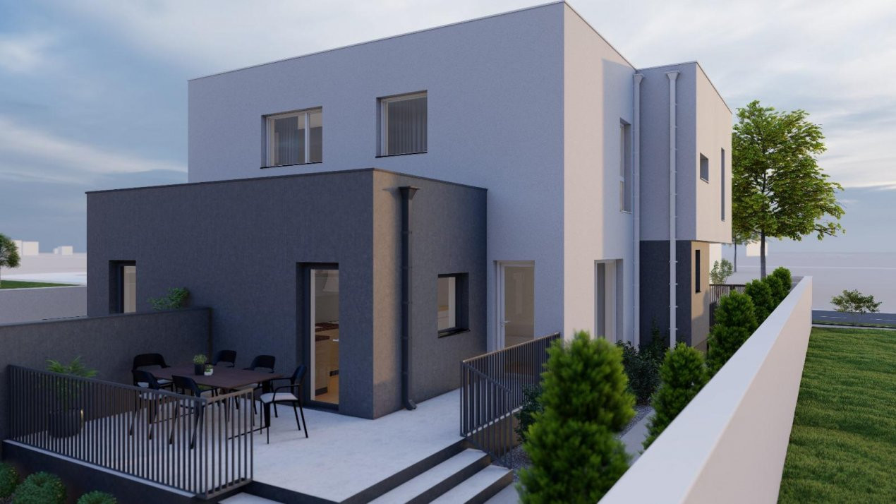 Duplex cu 3 camere si teren de 247 mp de vanzare in localitatea Sacalaz 1, foxfort.ro