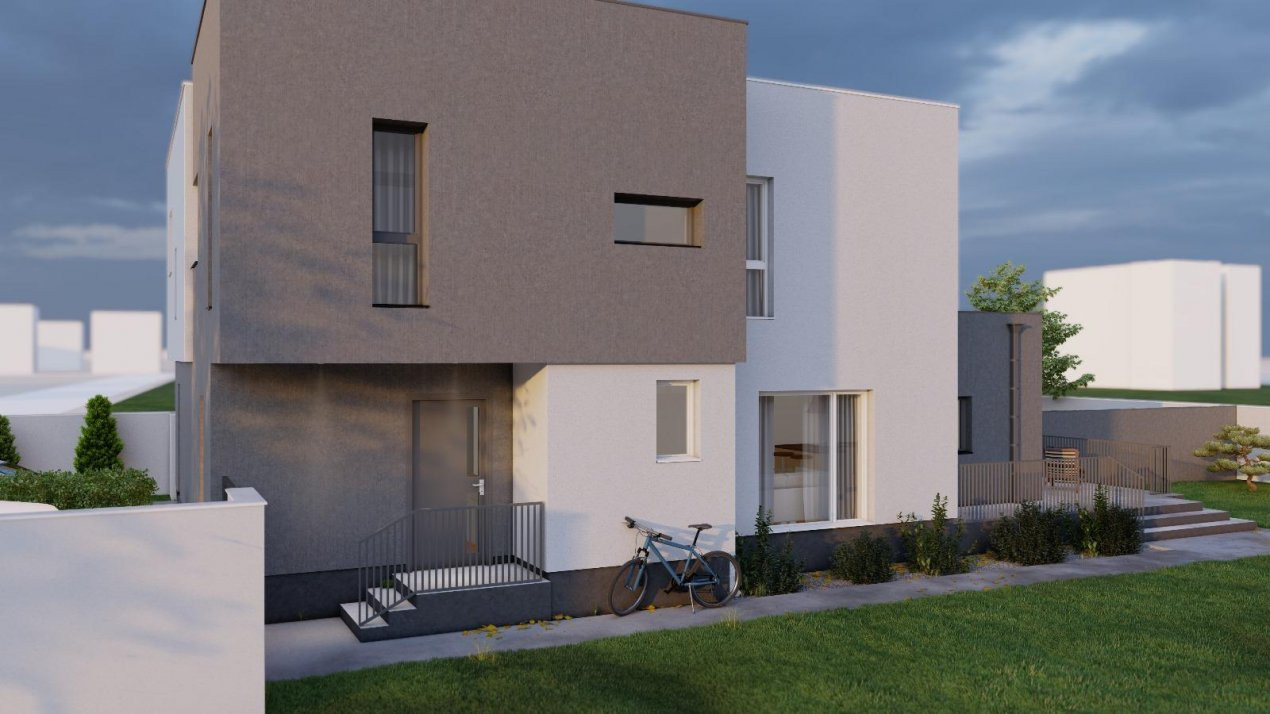Duplex cu 3 camere si teren de 247 mp de vanzare in localitatea Sacalaz 4, foxfort.ro
