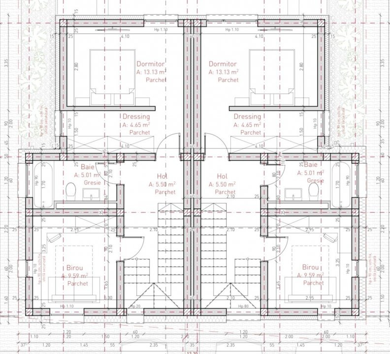 Duplex cu 3 camere si teren de 247 mp de vanzare in localitatea Sacalaz 15, foxfort.ro