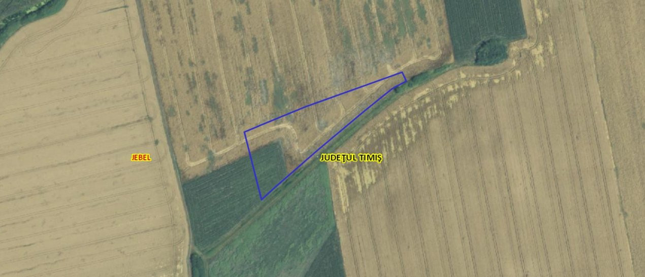 Teren agricol extravilan de vanzare, 2,69 hectare - Jebel Timis 1, foxfort.ro