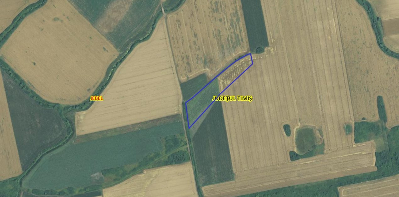 Teren agricol extravilan de vanzare, 2,69 hectare - Jebel Timis 3, foxfort.ro