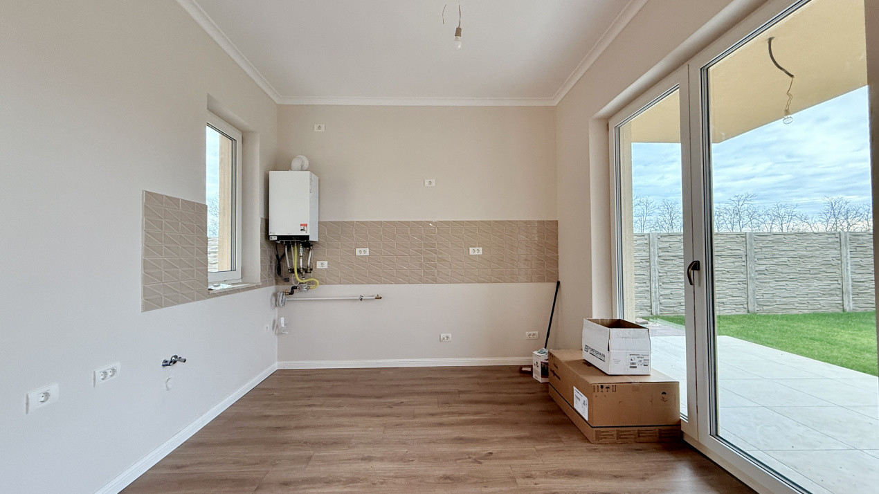 Duplex cu 3 camere si teren de 322 mp, toate utilitatile zona Mosnita Noua 7, foxfort.ro