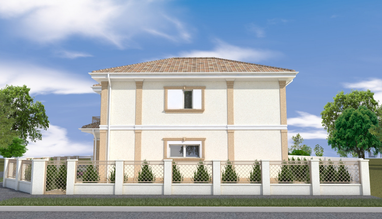 Duplex 5 camere 132 mp utili, despartit prin garaj Mosnita Noua 9, foxfort.ro