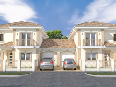 Duplex 5 camere 132 mp utili, despartit prin garaj Mosnita Noua