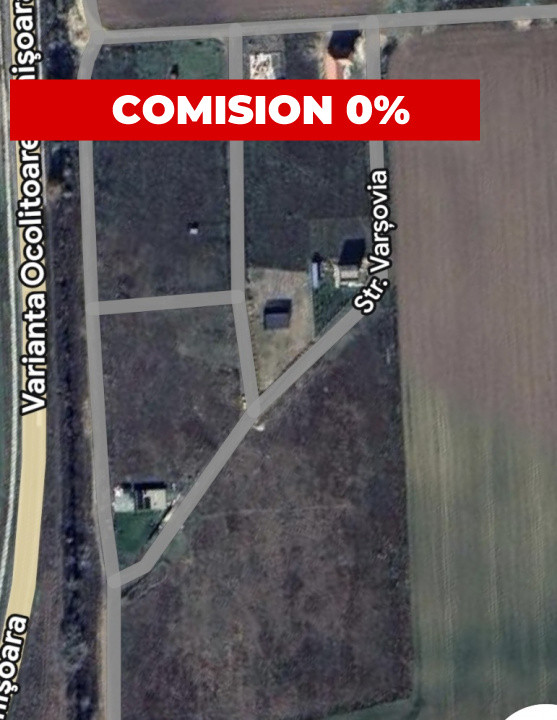 Comision 0% Teren intravilan 660 mp, cu PUZ aprobat si utilitati - Ghiroda 1, foxfort.ro