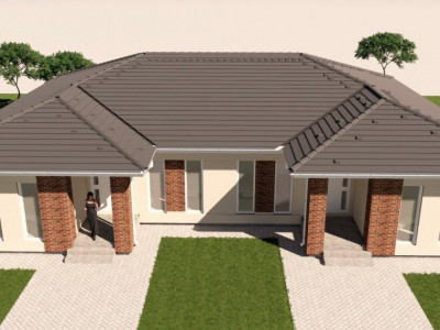 Duplex cu 3 camere si teren de 365 mp, zona Sag