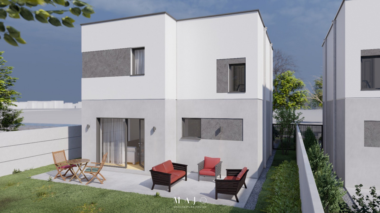 Casa individuala cu 4 camere de vanzare in Sacalaz, zona Exterior Est 21, foxfort.ro