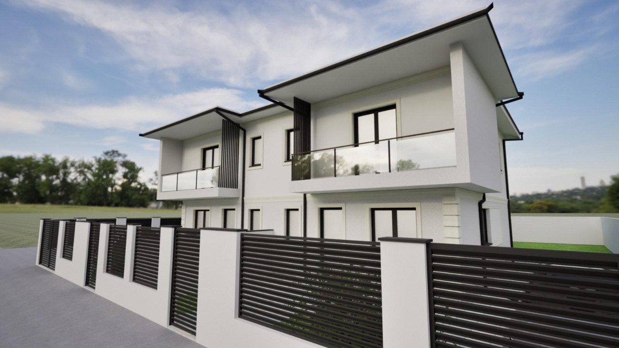 Duplex cu 3 camere de 105 mp utili, 2 fronturi - zona Mosnita Noua 1, foxfort.ro
