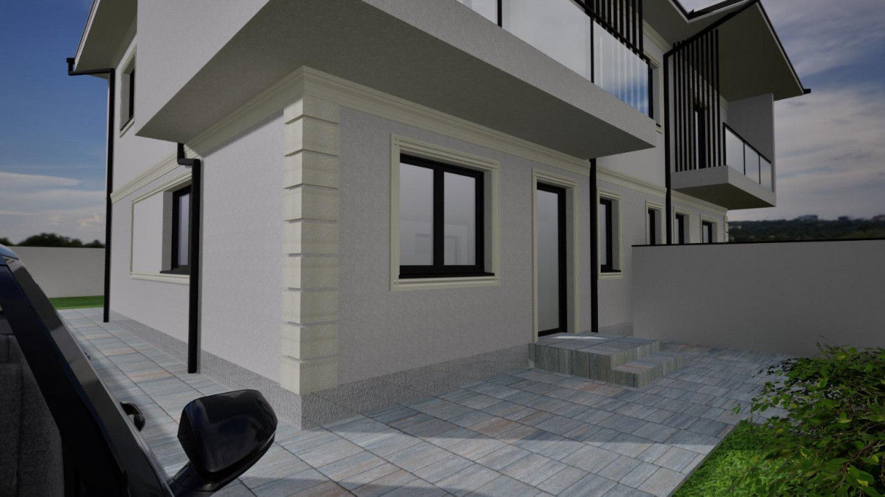 Duplex cu 3 camere de 105 mp utili, 2 fronturi - zona Mosnita Noua 3, foxfort.ro