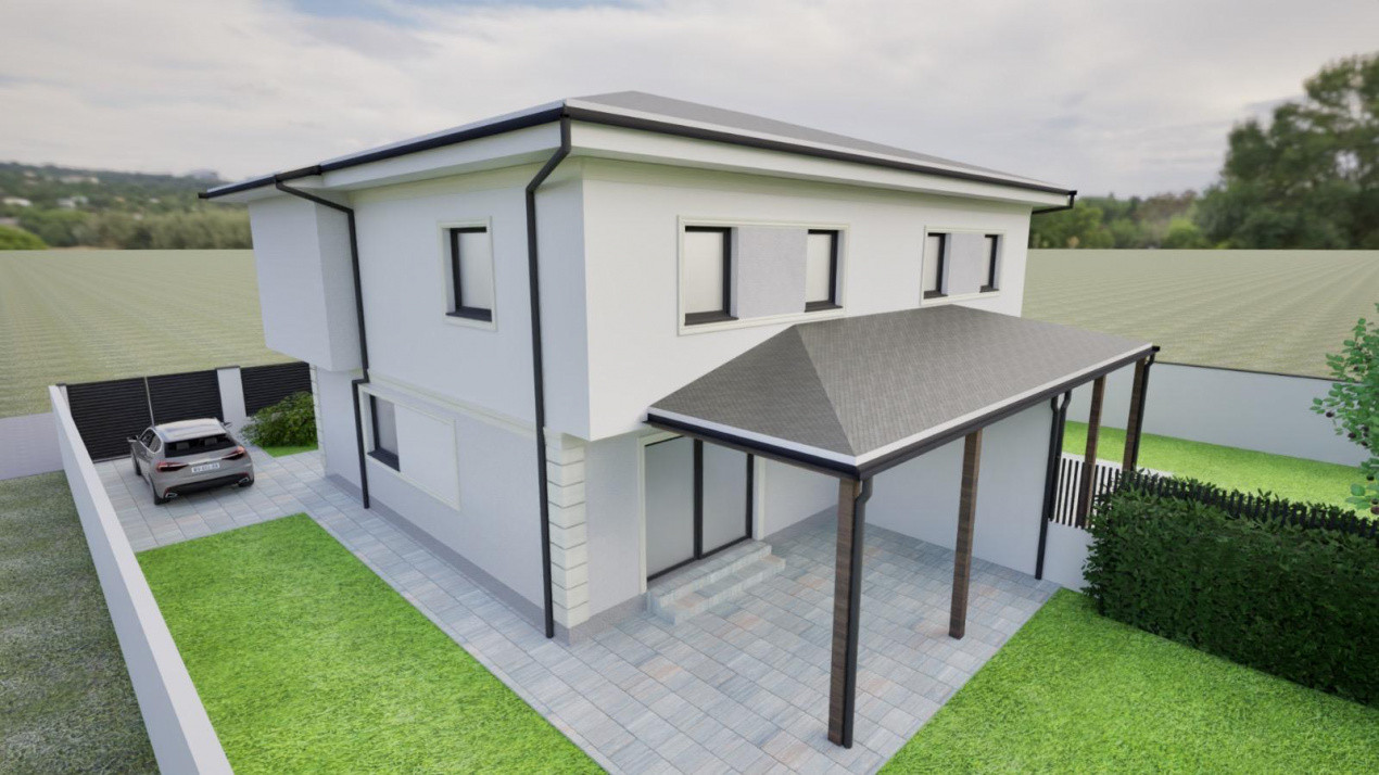 Duplex cu 3 camere de 105 mp utili, 2 fronturi - zona Mosnita Noua 10, foxfort.ro