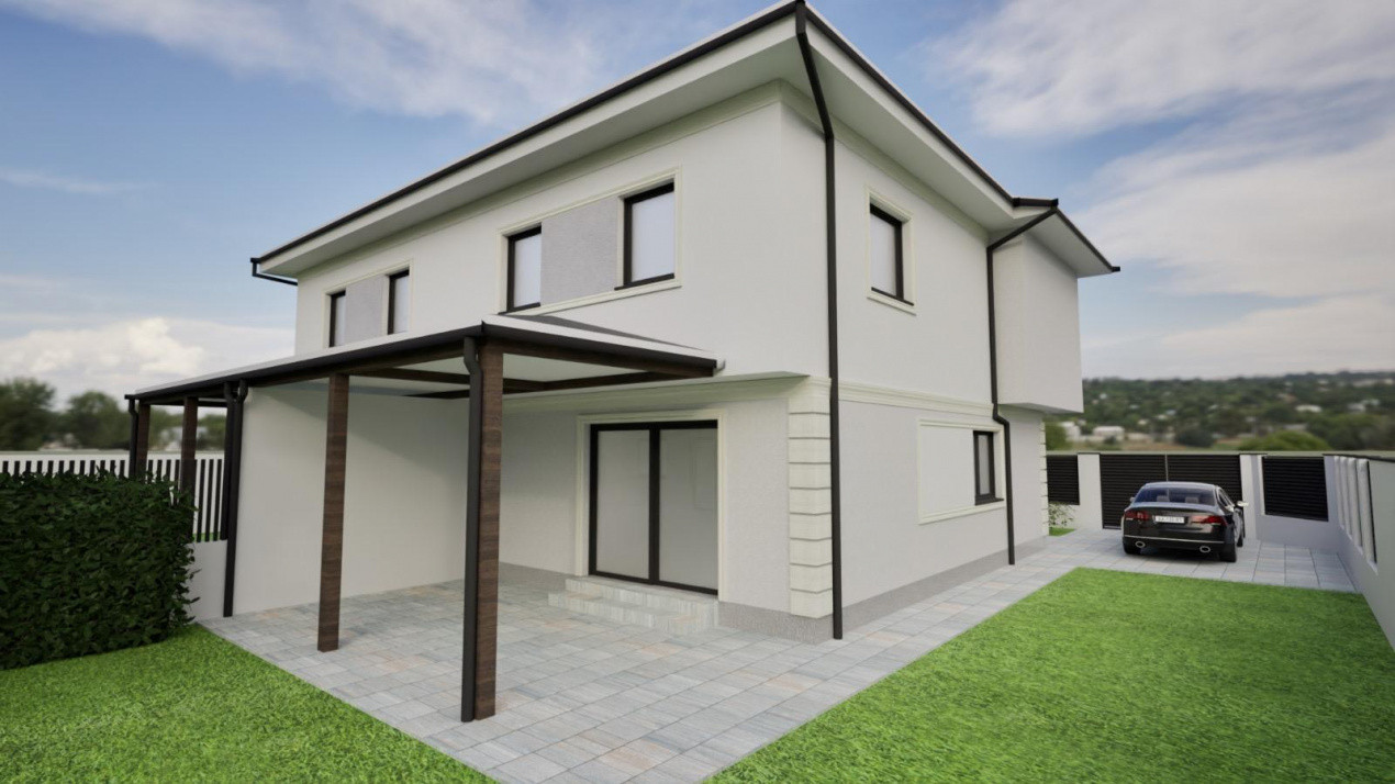 Duplex cu 3 camere de 105 mp utili, 2 fronturi - zona Mosnita Noua 12, foxfort.ro