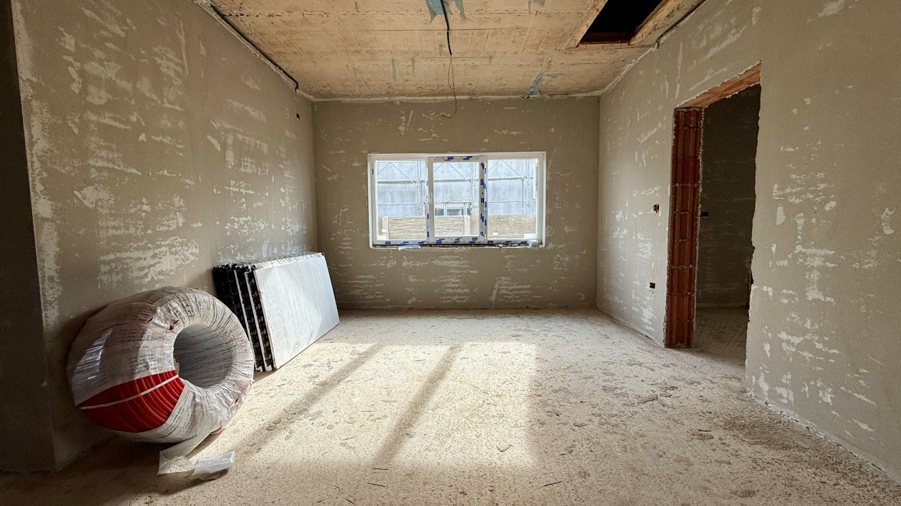 Duplex de vanzare, 3 camere pe parter + pod - Mosnita Veche 3, foxfort.ro