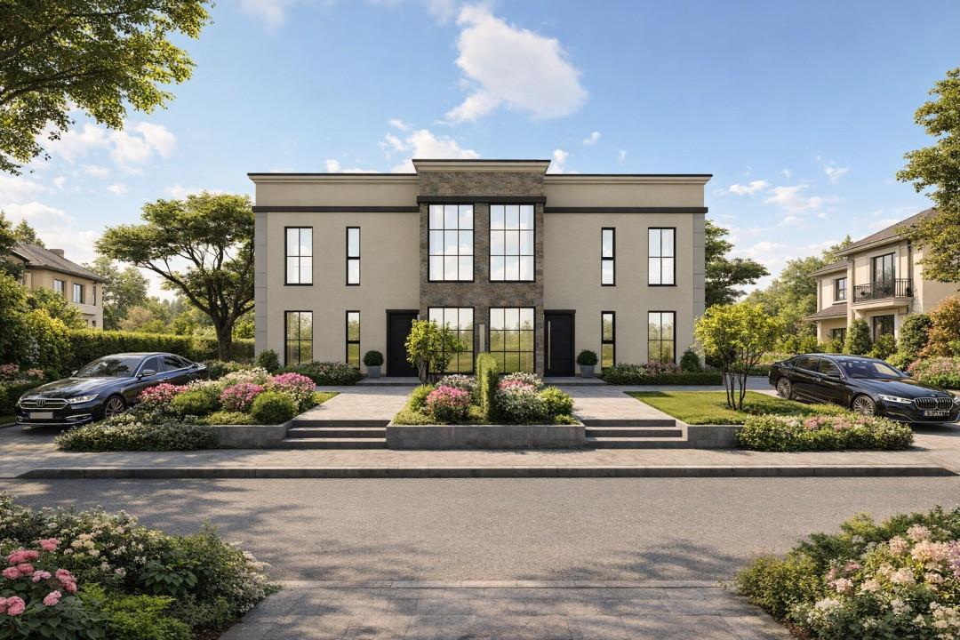 Duplex de vanzare cu 4 camere, Parter + 1 Etaj - Giarmata 1, foxfort.ro