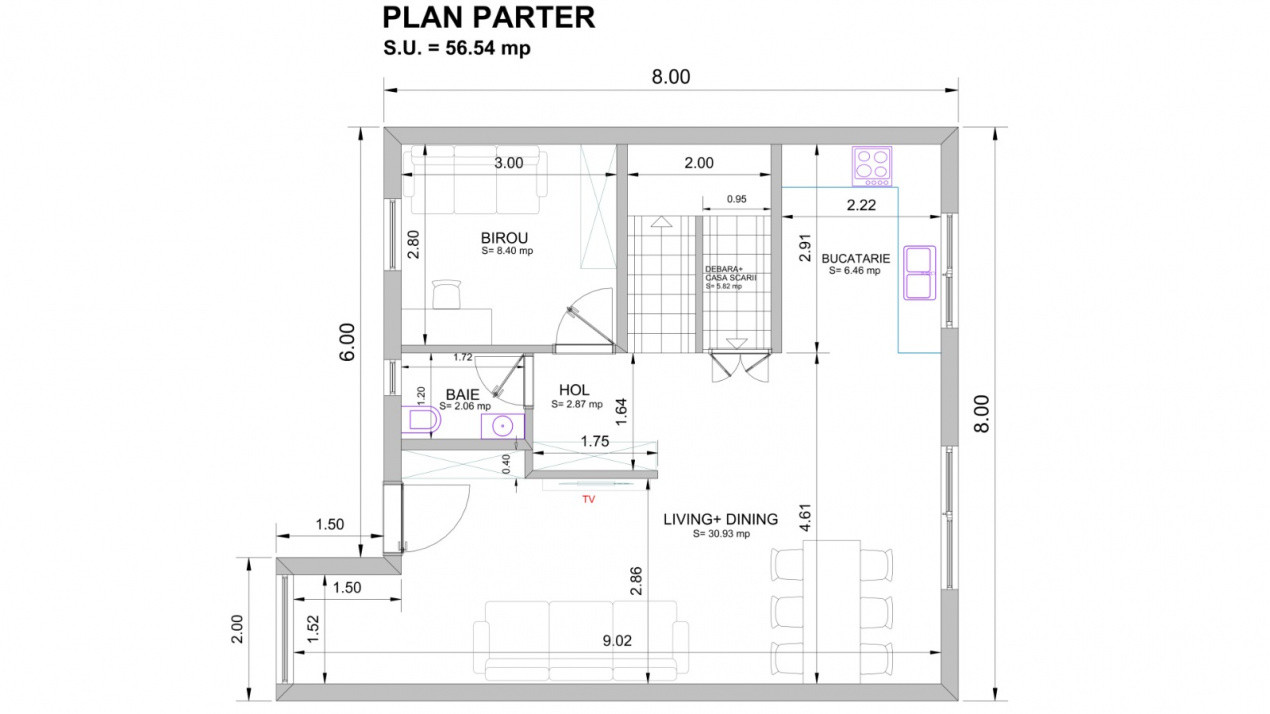 Duplex de vanzare cu 4 camere, Parter + 1 Etaj - Giarmata 4, foxfort.ro