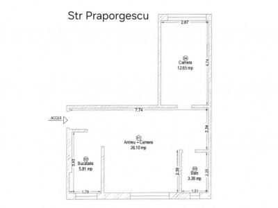 Apartament 2 camere de vanzare in Arad, Strada Praporgescu, locuinta / birou imagine mica 10, foxfort.ro