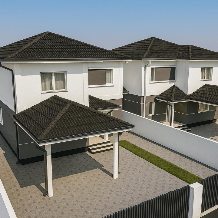 Duplex cu 5 camere, despartit prin camera tehnica - 365 mp teren 1, foxfort.ro