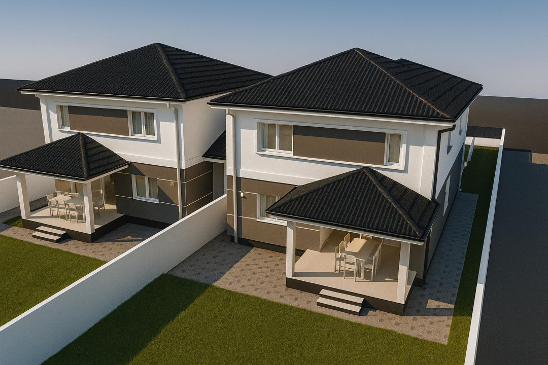 Duplex cu 5 camere, despartit prin camera tehnica - 365 mp teren 3, foxfort.ro