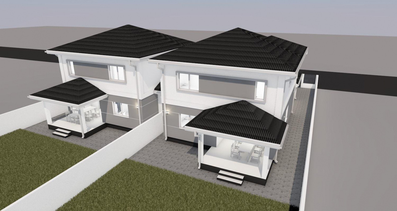 Duplex cu 5 camere, despartit prin camera tehnica - 365 mp teren 4, foxfort.ro