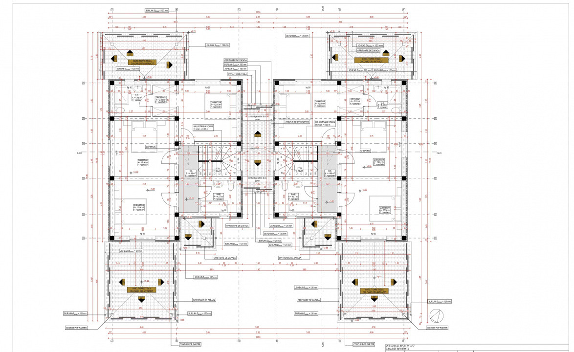 Duplex cu 5 camere, despartit prin camera tehnica - 365 mp teren 9, foxfort.ro