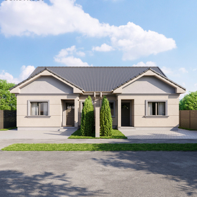 Duplex de vanzare 3 camere + pod mansardabil - Mosnita Veche 1, foxfort.ro