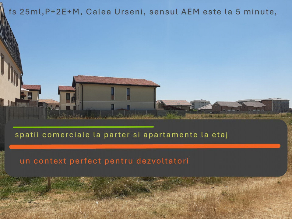 Teren intravilan de 842 mp pretabil locuinte colective - Giroc 1, foxfort.ro