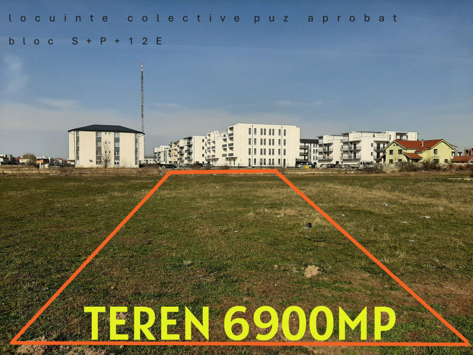 Teren locuinte colective /PUZ aprobat - Giroc 1, foxfort.ro