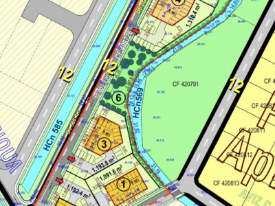 Parcele teren de vanzare, pentru blocuri 9 Ap, P+3E - Mosnita Noua 