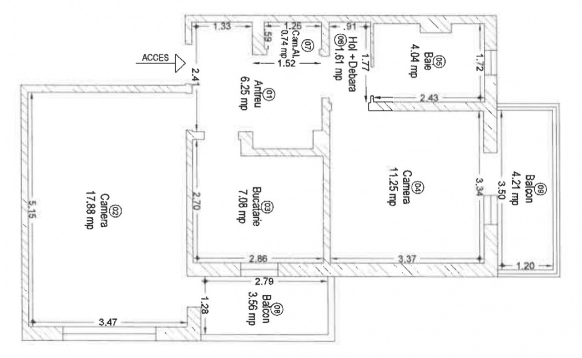 Apartament 2 camere de Vanzare, Decomandat, Micalaca, 2 Balcoane, Comision 0% 10, foxfort.ro