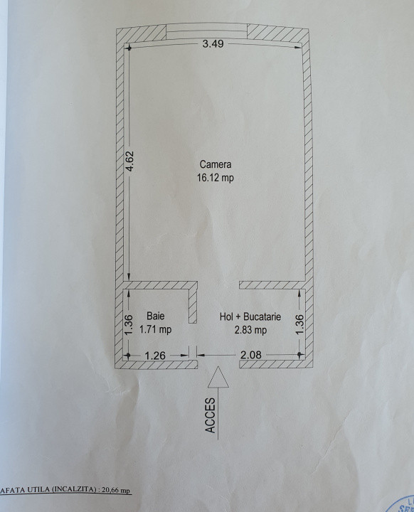COMISION 0% Apartament cu o camera de 20 mp, zona Steaua 7, foxfort.ro