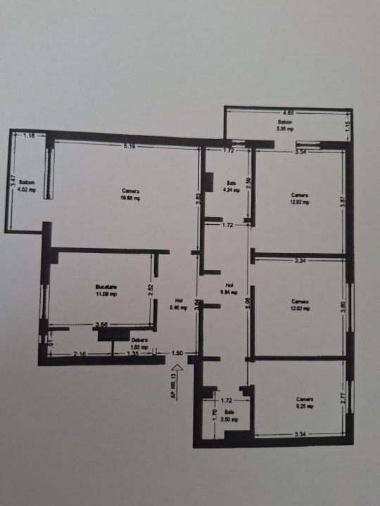 Apartament spatios cu 4 camere, 2 locuri de parcare – zona Iulius Mall 2, foxfort.ro