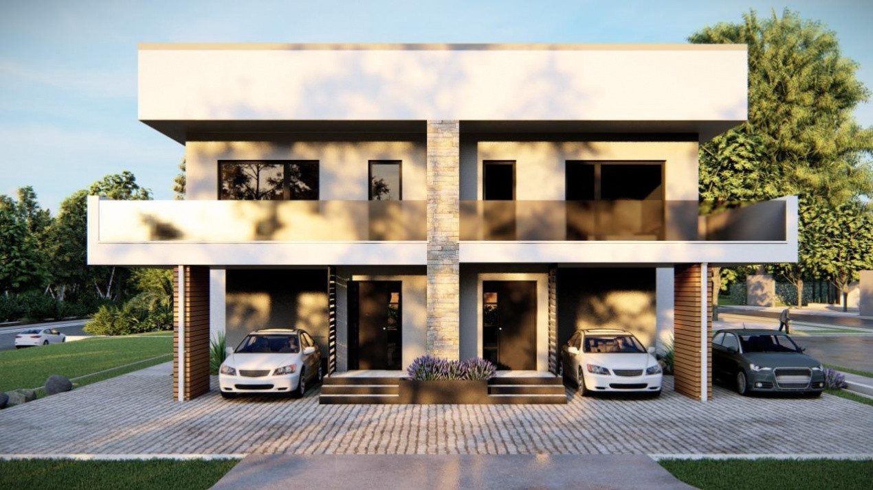 Duplex deosebit cu 4 camere si carport, perete dublu, in Dumbravita 1, foxfort.ro