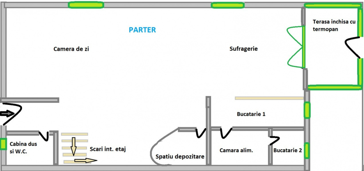 Duplex cu 5 camere de vanzare in localitatea Mosnita Noua 10, foxfort.ro