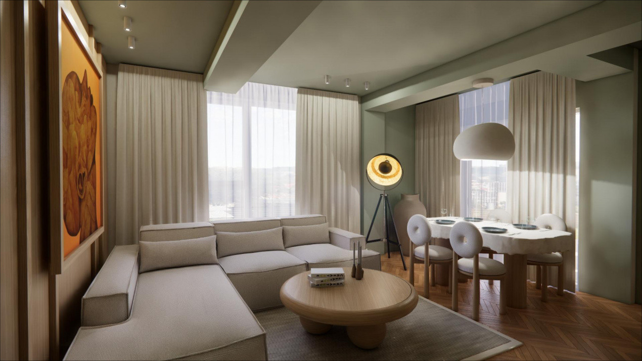 Apartament cu 3 camere, 74 mp utili - Zona Lipovei 1, foxfort.ro