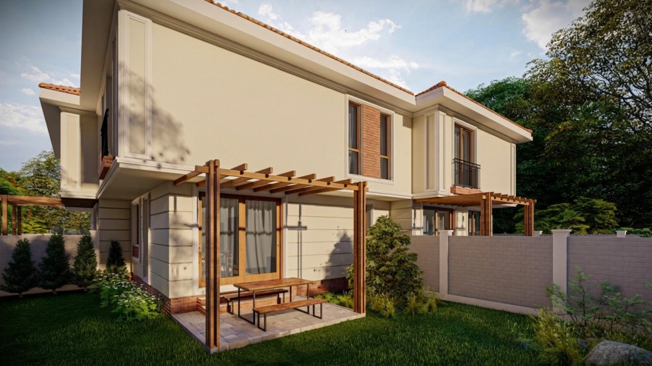 Proiect modern in stil mediteranean cu 4 camere - Giroc 3, foxfort.ro