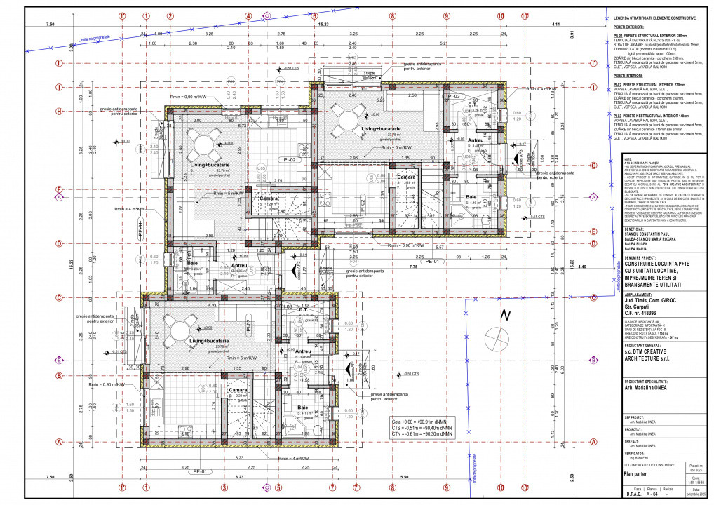 Proiect modern in stil mediteranean cu 4 camere - Giroc 12, foxfort.ro