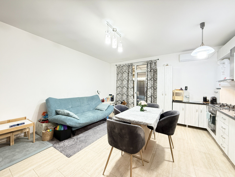 Apartament cu 2 camere, terasa, curte si loc parcare in Dumbravita 2, foxfort.ro