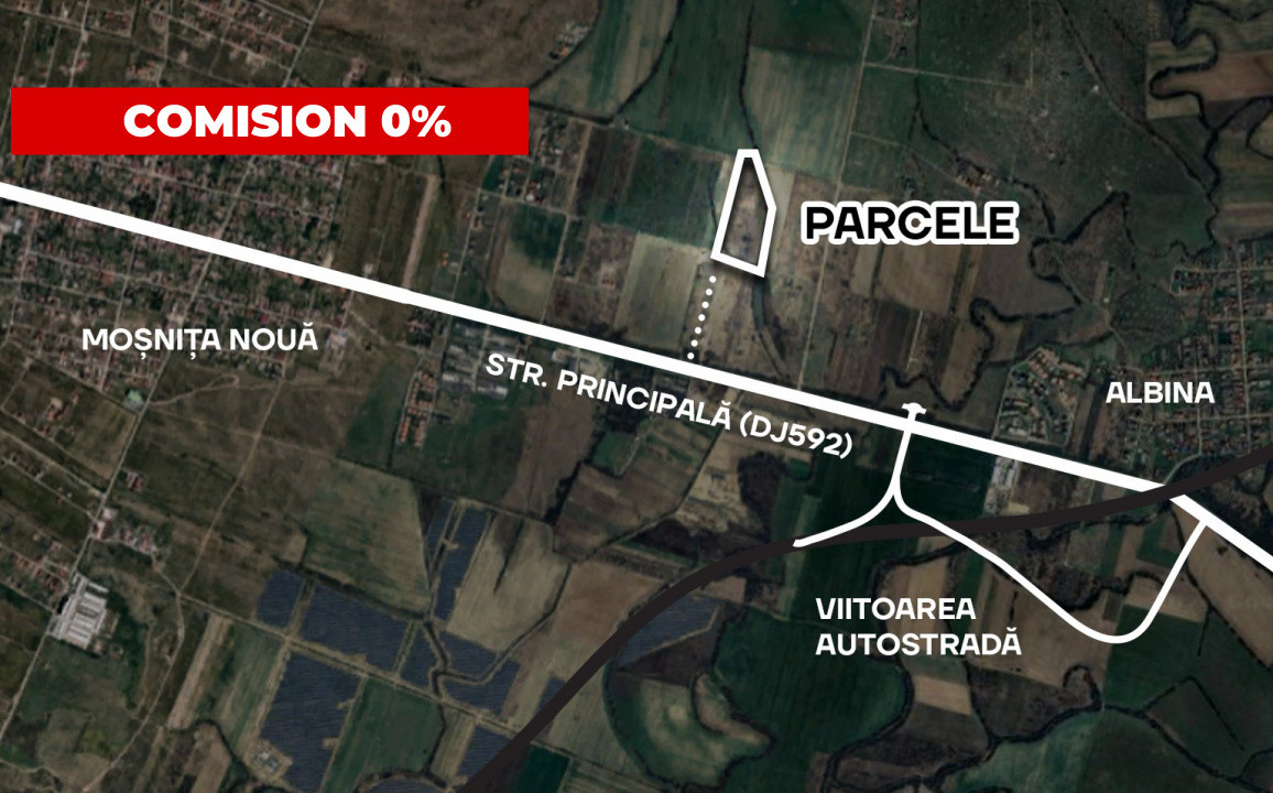 Parcele de vanzare cu toate utilitatile - Mosnita Noua 1, foxfort.ro