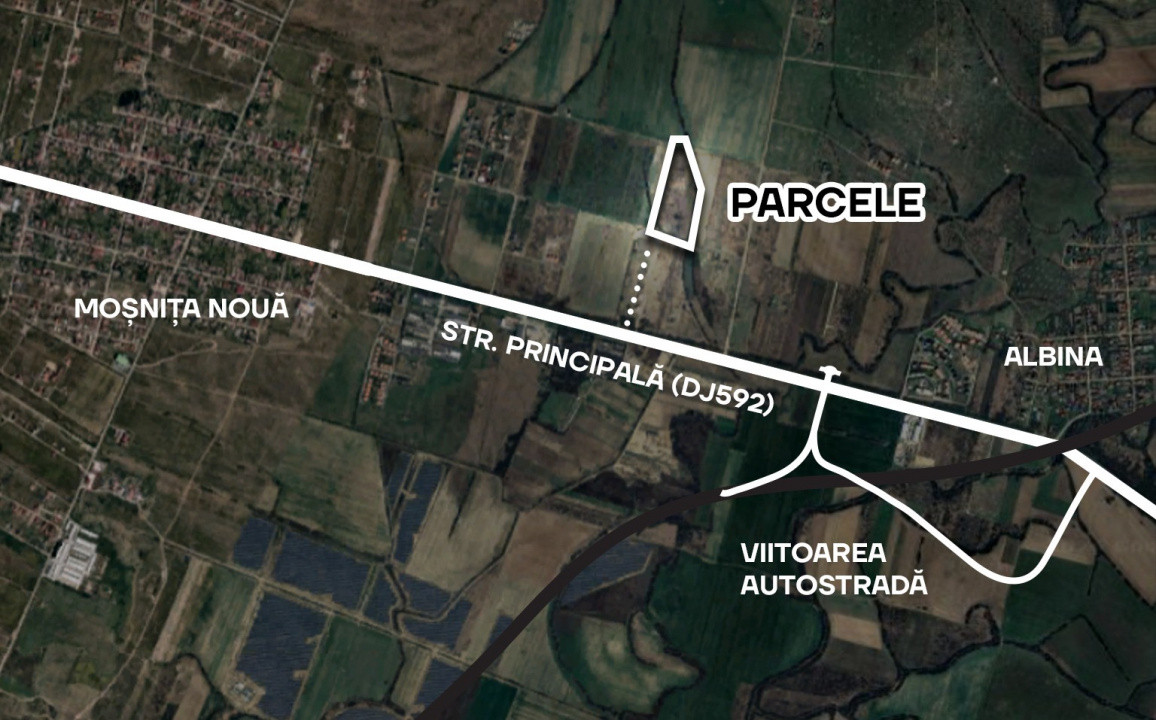 Parcele de vanzare pentru blocuri, cu toate utilitatile - Mosnita Noua 2, foxfort.ro