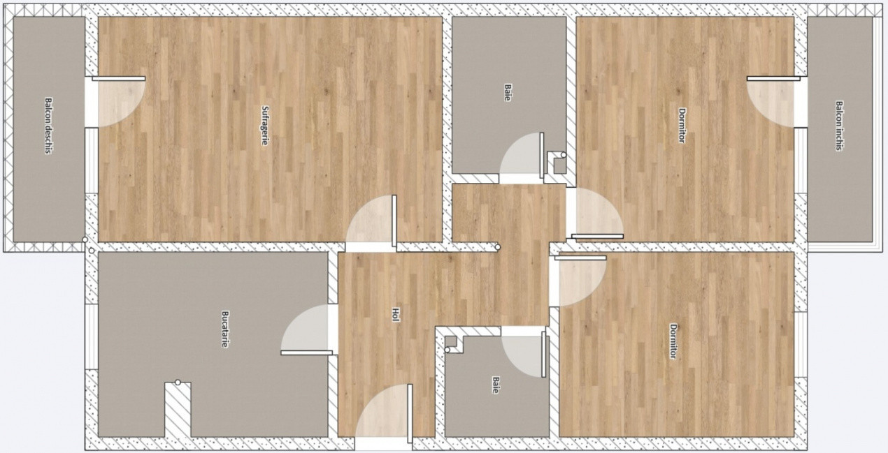 Apartament 3 camere Malul Muresului | 2 bai | 2 balcoane 3, foxfort.ro