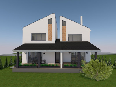 Duplex despartit prin camera tehnica, 5 camere, teren de 308 in Sanandrei imagine mica 2, foxfort.ro