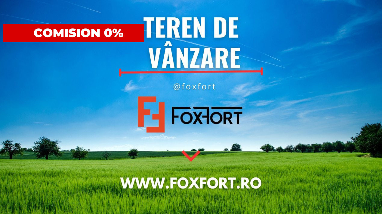 Comision 0% Vanzare parcela de teren 898 mp Sanandrei - Biarena 2, foxfort.ro
